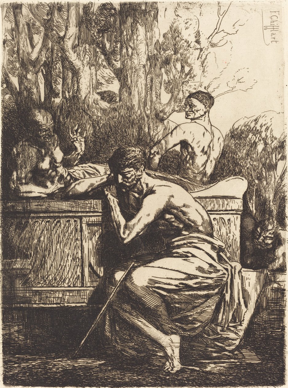 Meditaatio tekijältä Francois Nicolas Chifflart