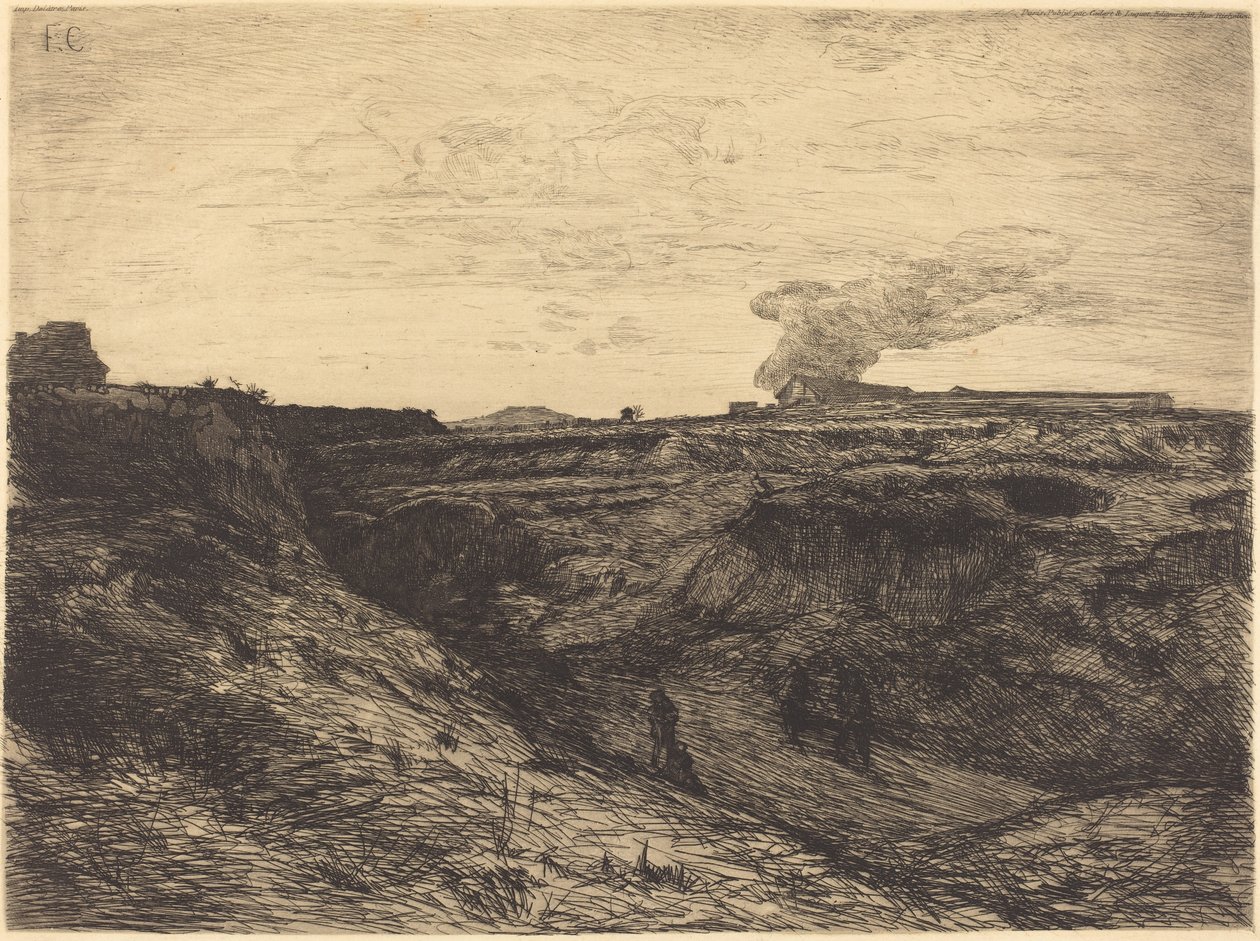 Louhos lähellä Montmartrea tekijältä Francois Nicolas Chifflart