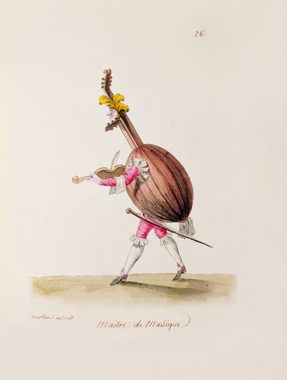 Musiikkimestari, n. 1780 tekijältä Francois Nicolas Martinet