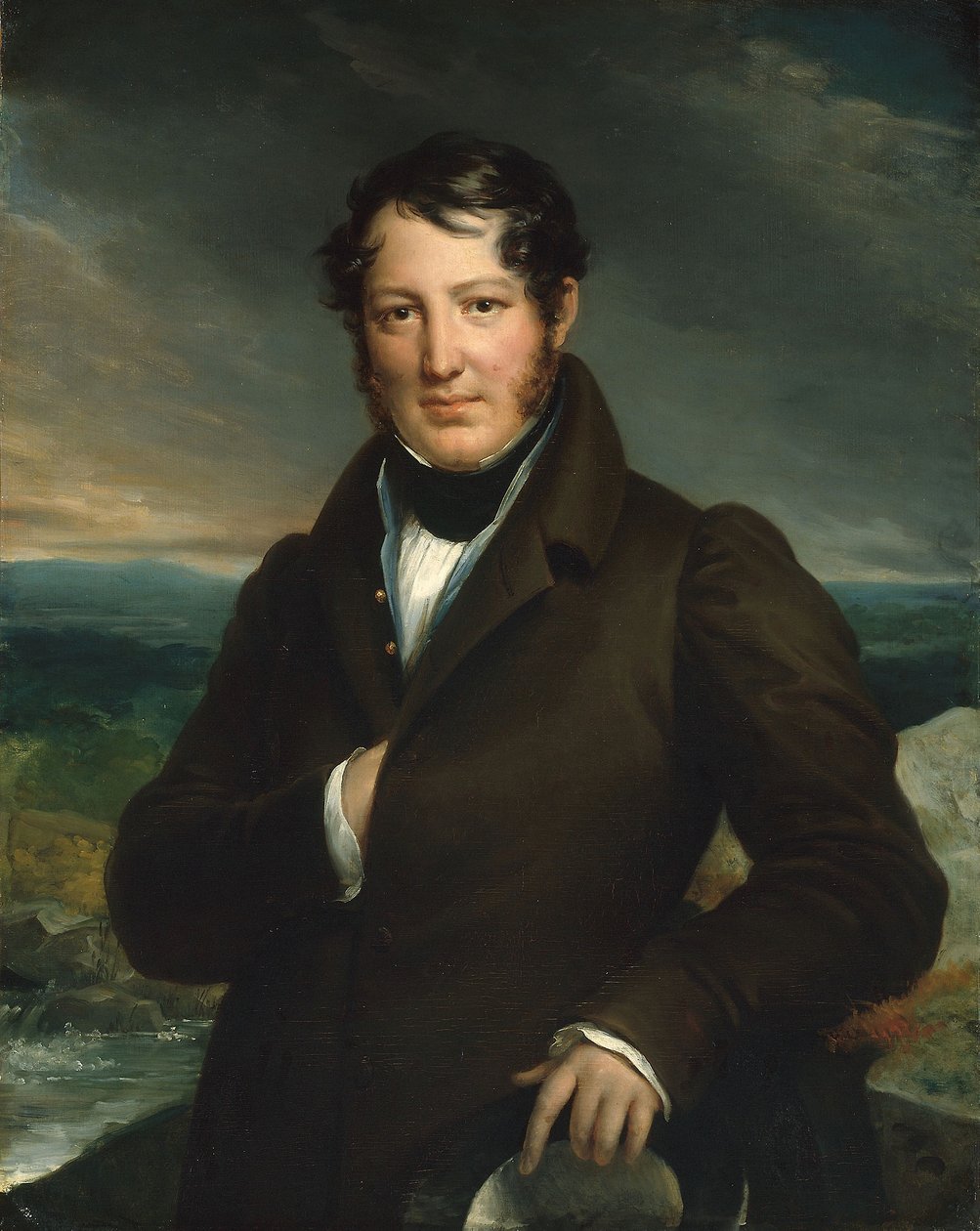 Monsieur Tortoni, n. 1820 (öljy kankaalle) tekijältä Baron François Pascal Simon Gérard