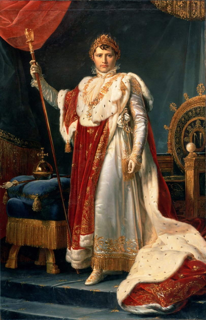 Napoleon Bonaparte (1769-1821) (öljy kankaalle) tekijältä Baron François Pascal Simon Gérard