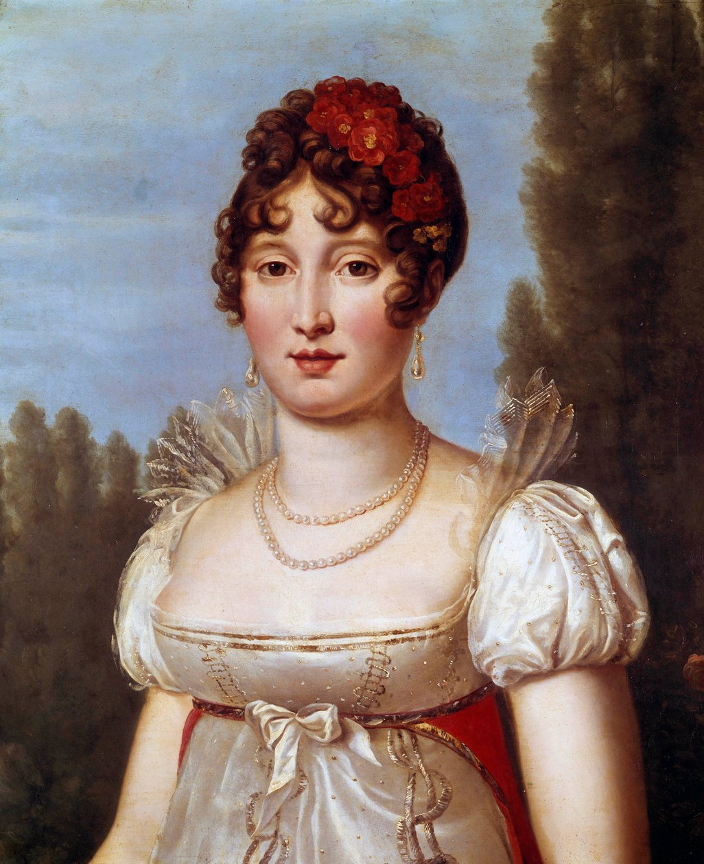 Caroline Muratin (1782-1839) muotokuva, os. Bonaparte Francois Gerardin (1770-1837) maalaus 1800-luvun Pariisi, Musee Marmottan tekijältä Baron François Pascal Simon Gérard