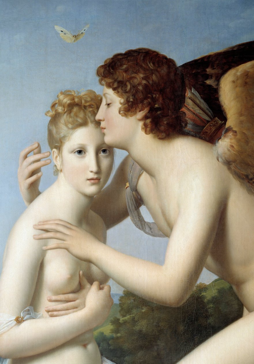 Psyyke ja rakkaus yksityiskohdat. François Gerardin (1770-1837) maalaus 1798 su. 1,86x1,32 m tekijältä Baron François Pascal Simon Gérard
