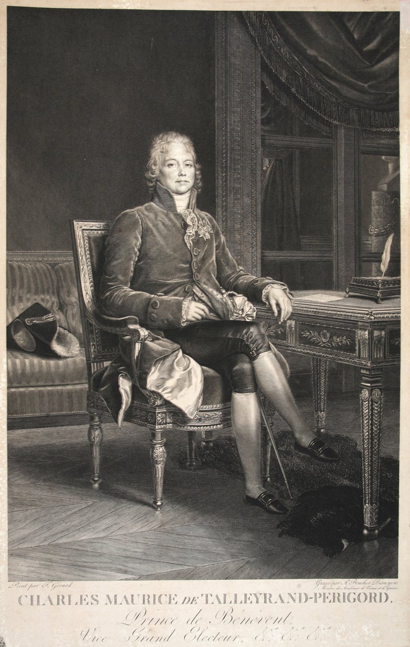 Charles Maurice de Talleyrand-Perigord, prinssi de Benevent, suurvaalivääri, pubi. 1809 tekijältä Francois Pascal Simon Gerard