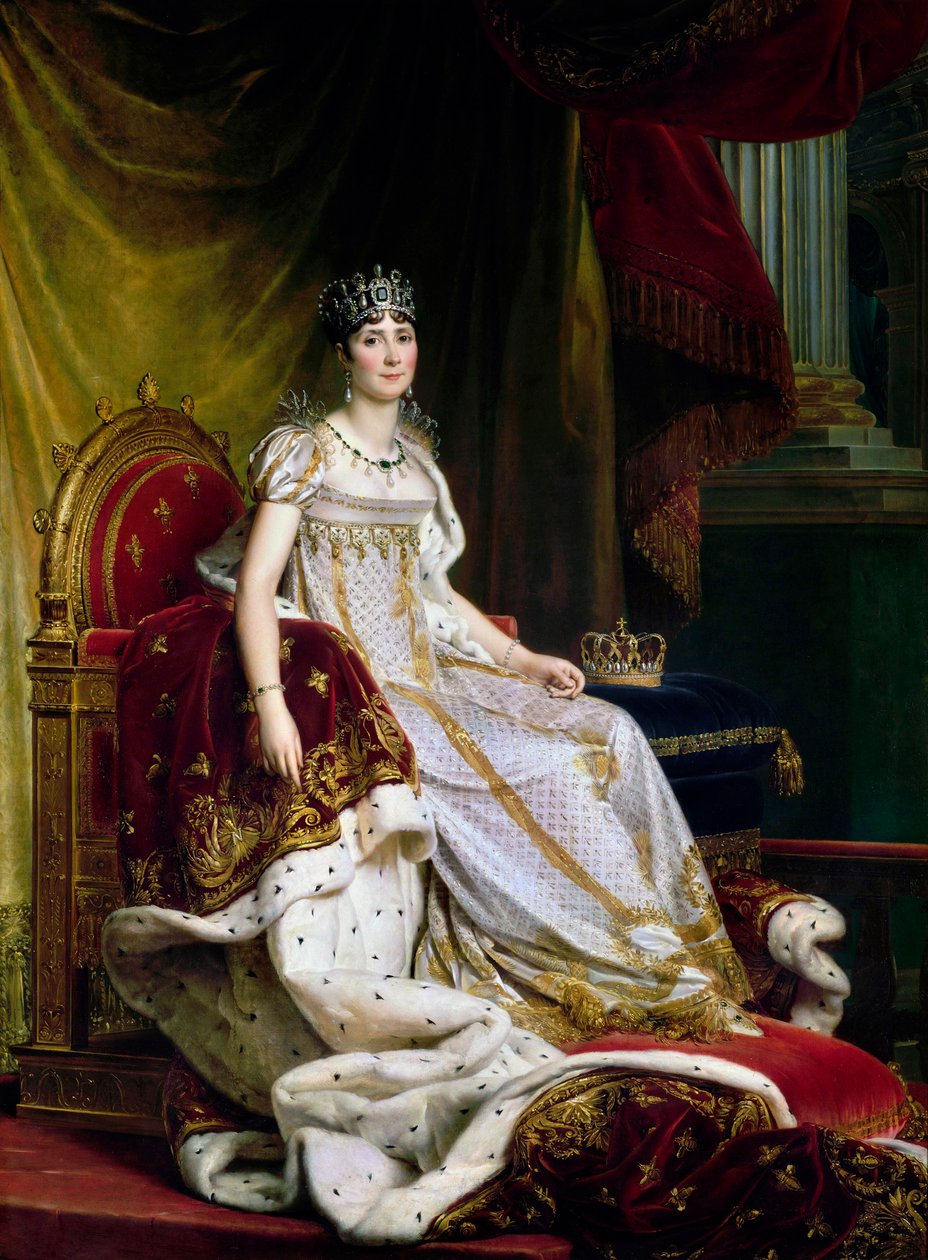 Joséphine de Beauharnais, Napoléon Bonaparten ensimmäinen vaimo 1763-1814 kruunausasussa, 1807-1808 tekijältä Francois Pascal Simon Gerard