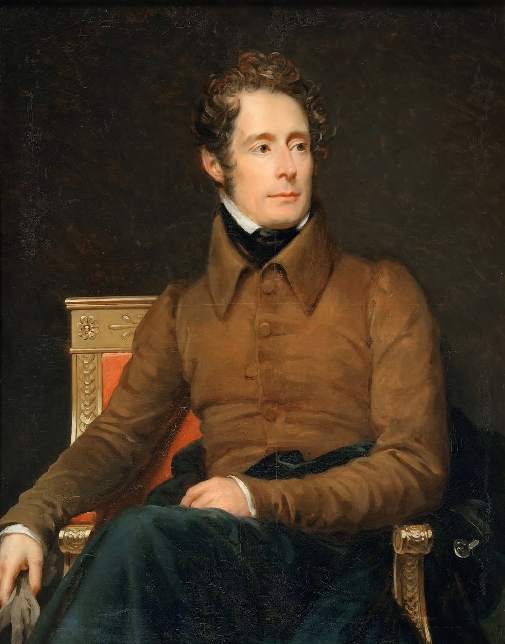 Alphonse-Marie-Louis de Prat de Lamartinen muotokuva tekijältä Francois Pascal Simon Gerard