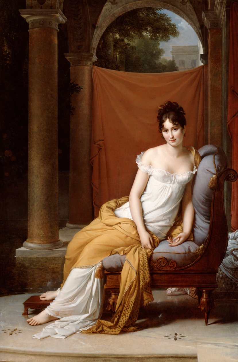 Juliette Recamierin muotokuva, 1805. tekijältä Francois Pascal Simon Gerard