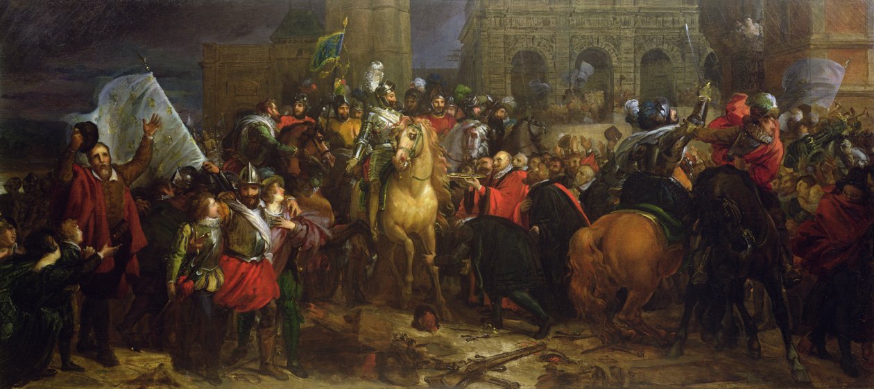 Huonekalut ja erilaiset esineet 1100- ja 1300-luvuilta tekijältä Francois Pascal Simon Gerard