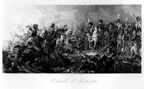 Austerlitzin taistelu: Kenraali Rapp, Dantzigin kuvernööri (1772-1821) Voitetun prinssi Repninin esitteleminen Napoleonille vuonna 1805 tekijältä Francois Pascal Simon after Gerard