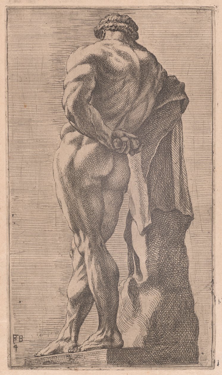 Farnese Hercules takaa katsottuna [levy 4] tekijältä Francois Perrier