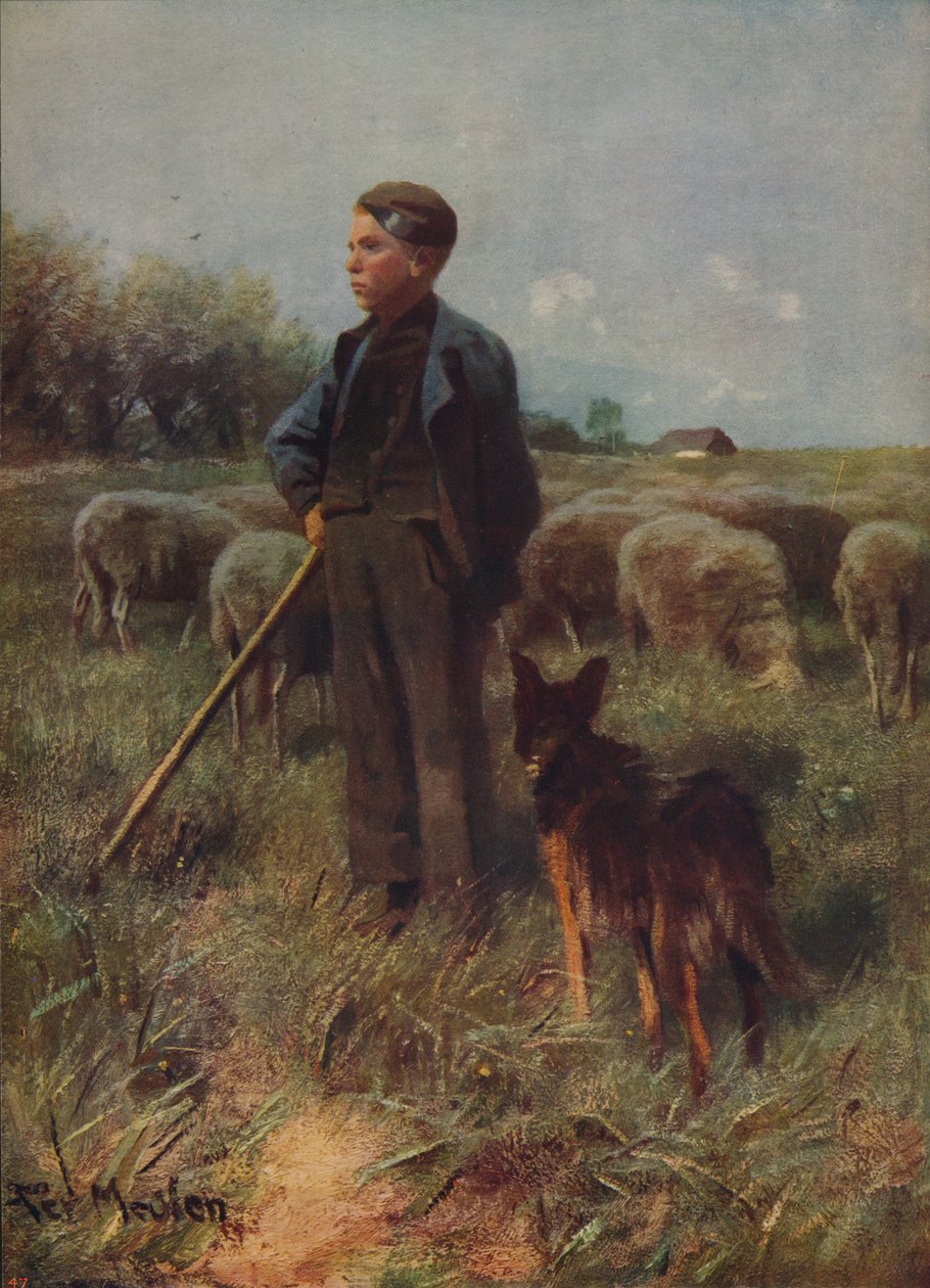 Nuori paimen, vuodelta 1915 tekijältä Francois Pieter ter Meulen