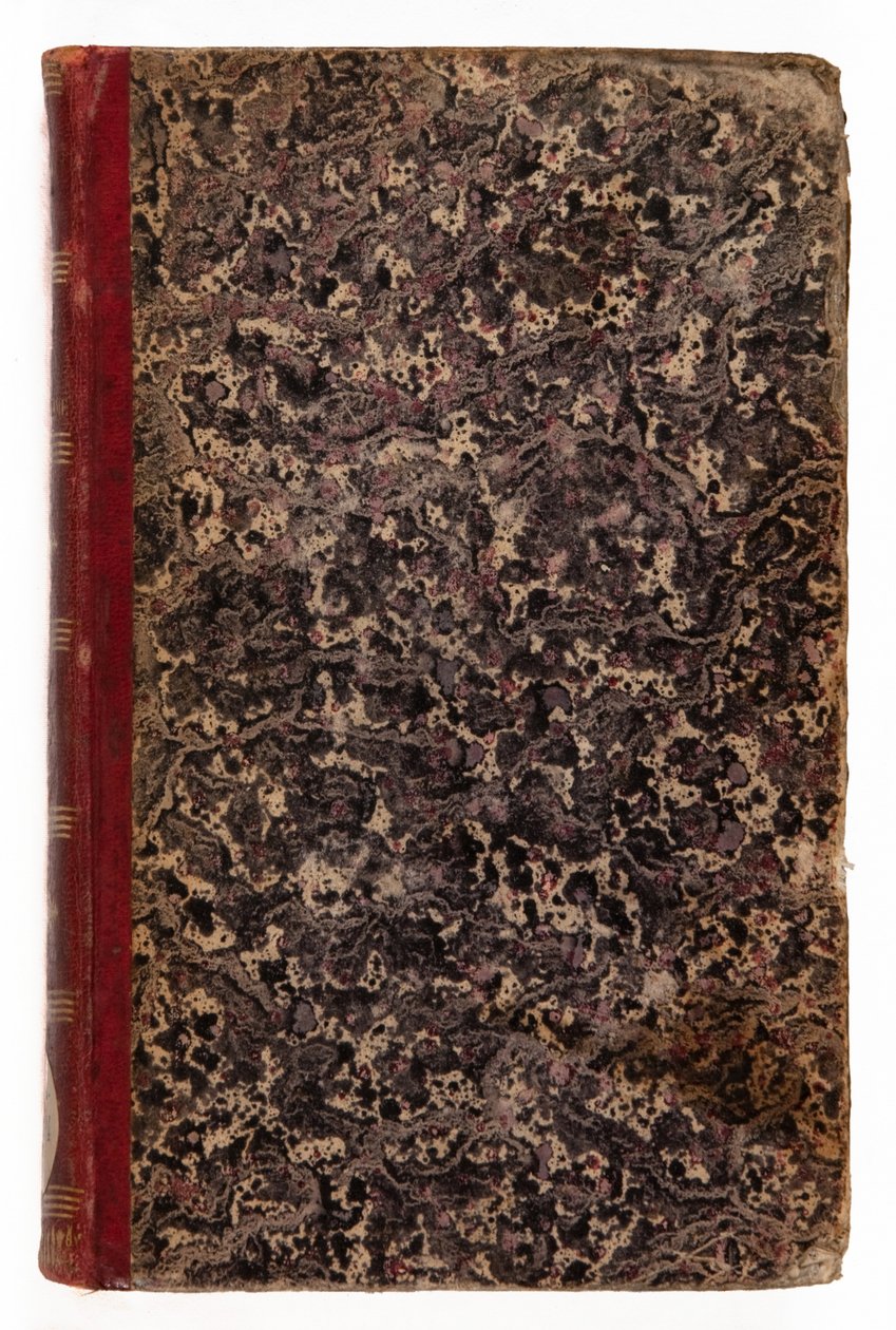 Genie du Christianisme, 1802 (nahka ja marmoroitu paperi). tekijältä Francois Rene Vicomte de Chateaubriand