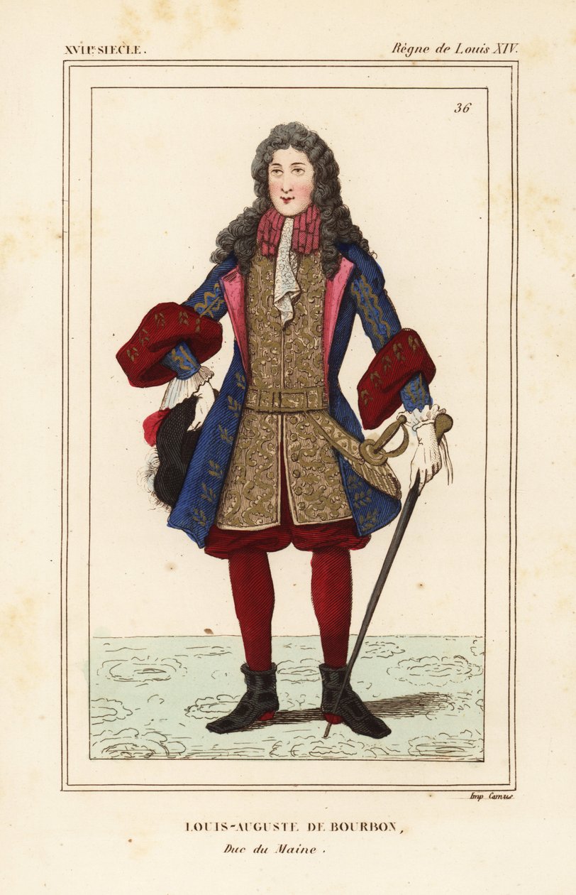 Louis-Auguste de Bourbon, Mainen herttua tekijältä Francois Roger de Gaignieres