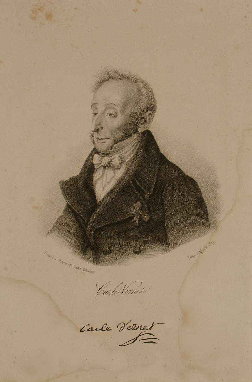 Antoine Charles Horace Vernet, joka tunnetaan nimellä Carle Vernet (1758-1836) tekijältä Francois Seraphin Delpech