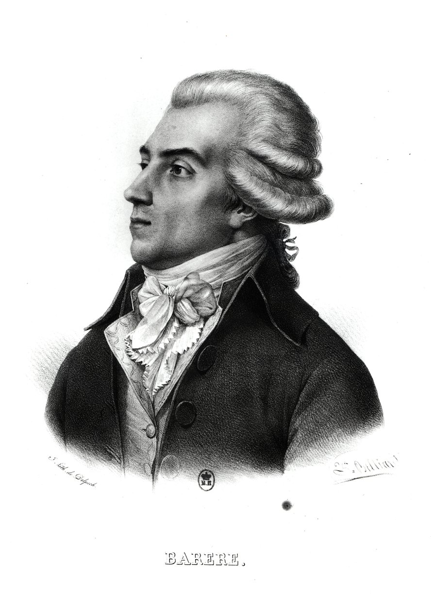 Bertrand Barere de Vieuzac (1755-1841) (kaiverrus) (bw kuva) tekijältä Francois Seraphin Delpech