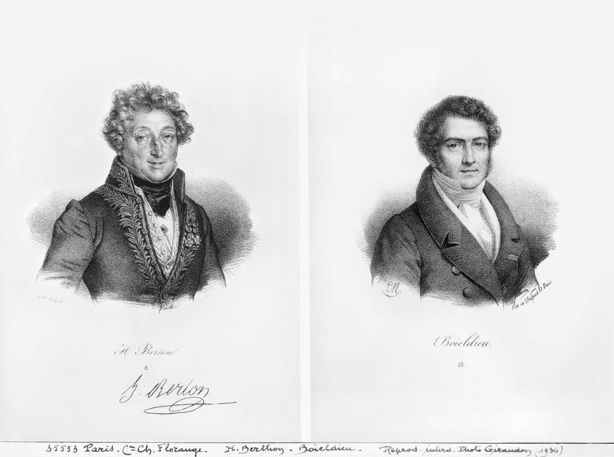 Henri Montan Berton (1767-1844) ja Francois Adrien Boieldieu (1775-1834) tekijältä Francois Seraphin Delpech