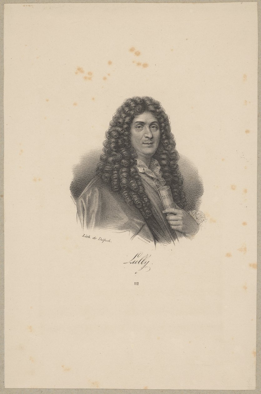 Jean-Baptiste Lully (1632 Firenze - 1687 Pariisi) - italialaista syntyperää oleva ranskalainen säveltäjä tekijältä Francois Seraphin Delpech