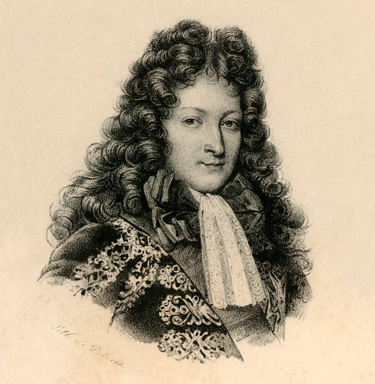 Louis Dauphin, Louis XIV:n poika, 1661-1711, n. 1830. tekijältä Francois Seraphin Delpech