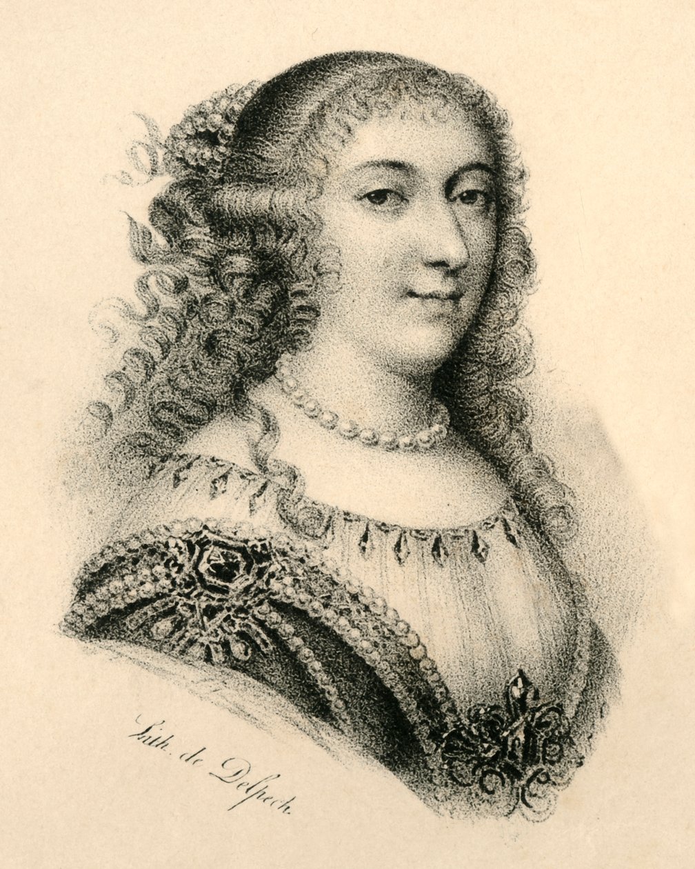 Mademoiselle de Montpensier, 1627-1693, c1830. tekijältä Francois Seraphin Delpech