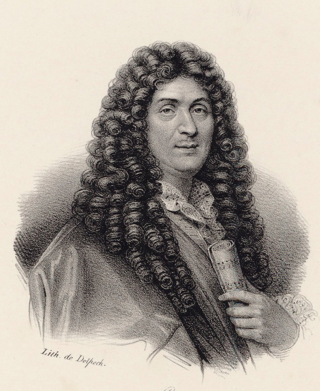 Muotokuva säveltäjä Jean-Baptiste Lullystä 1632-1687. tekijältä Francois Seraphin Delpech