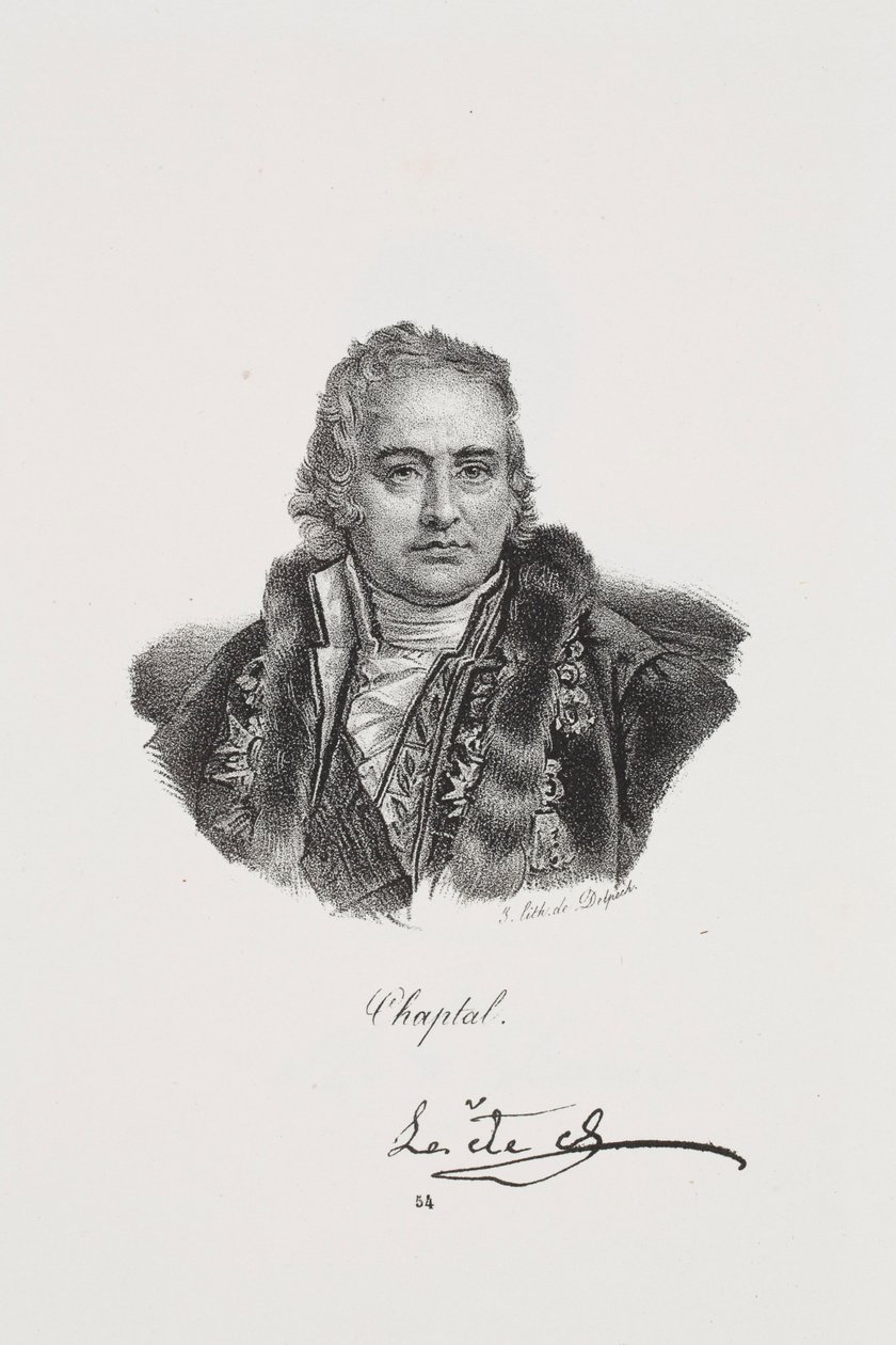 Jean Antoine Chaptalin muotokuva tekijältä Francois Seraphin Delpech