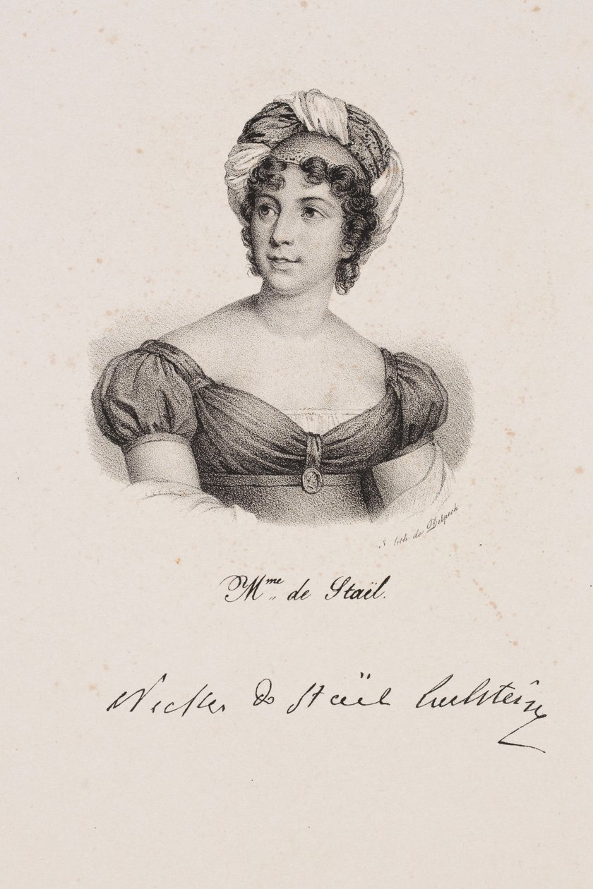 Madame de Staëlin muotokuva tekijältä Francois Seraphin Delpech