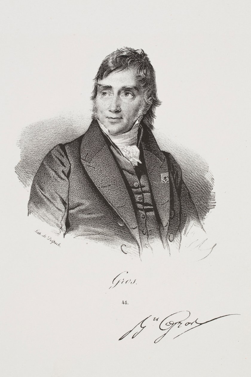 Taiteilija Antoine-Jean Grosin muotokuva tekijältä Francois Seraphin Delpech