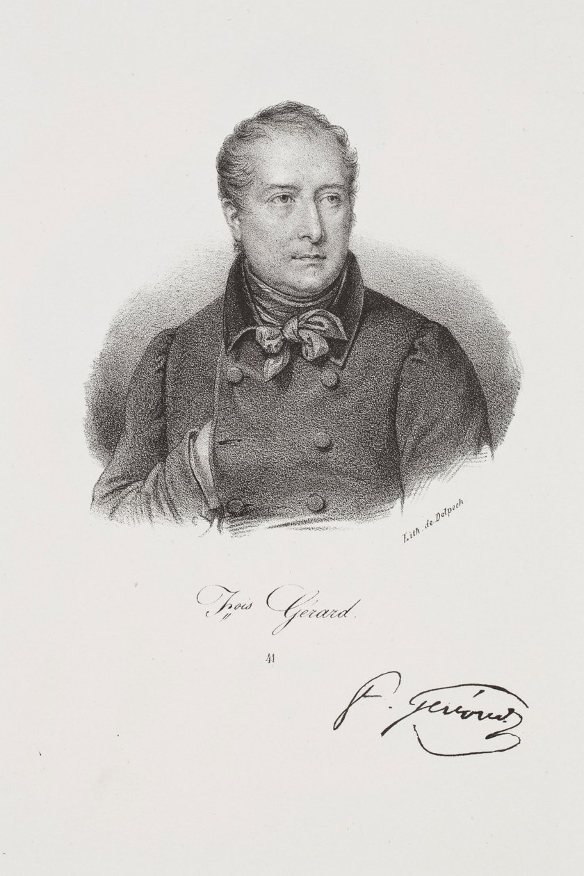 Taidemaalari François Gérardin muotokuva tekijältä Francois Seraphin Delpech