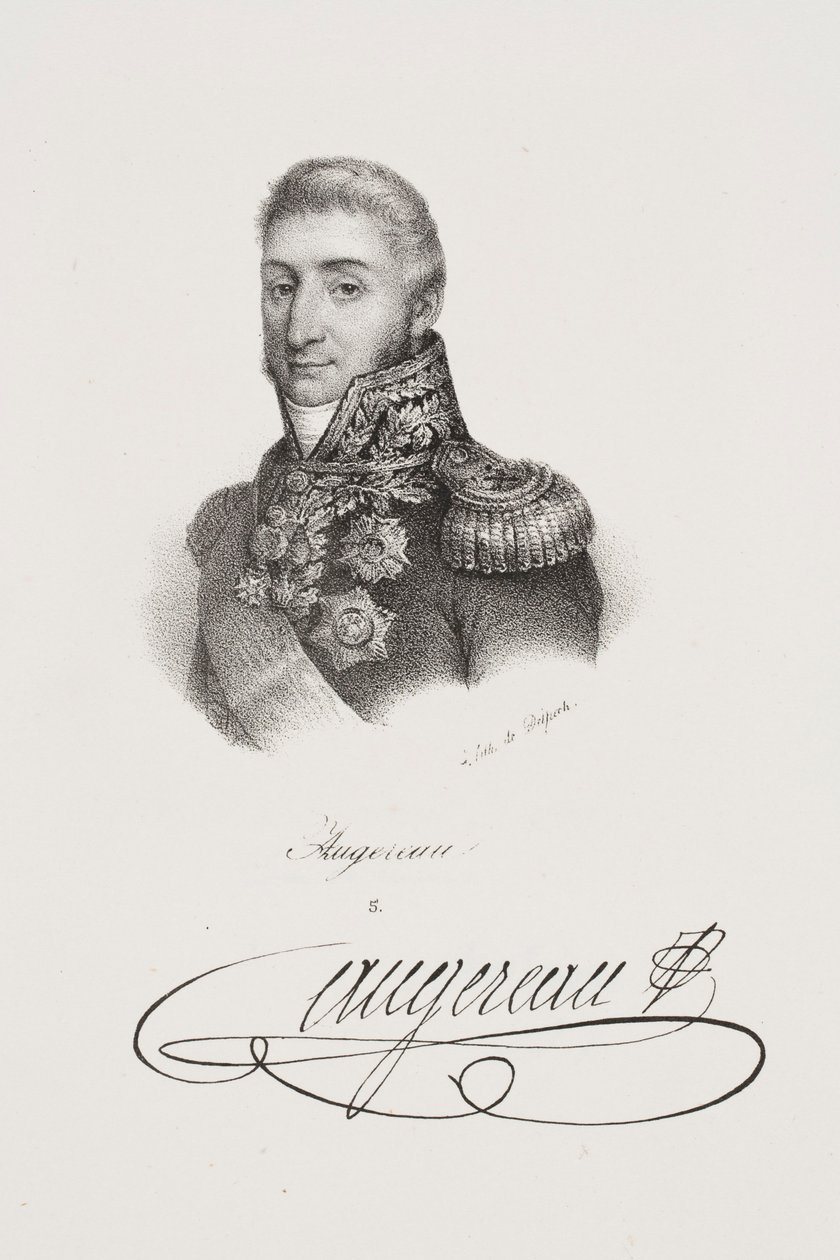 Marsalkka Charles Pierre François Augereaun muotokuva tekijältä Francois Seraphin Delpech