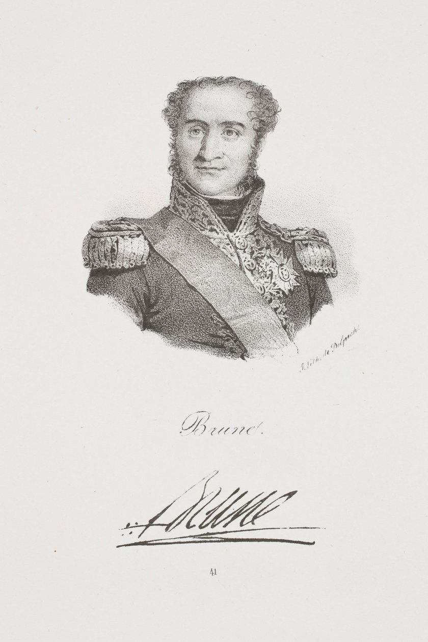 Marsalkka Guillaume Brunen muotokuva tekijältä Francois Seraphin Delpech