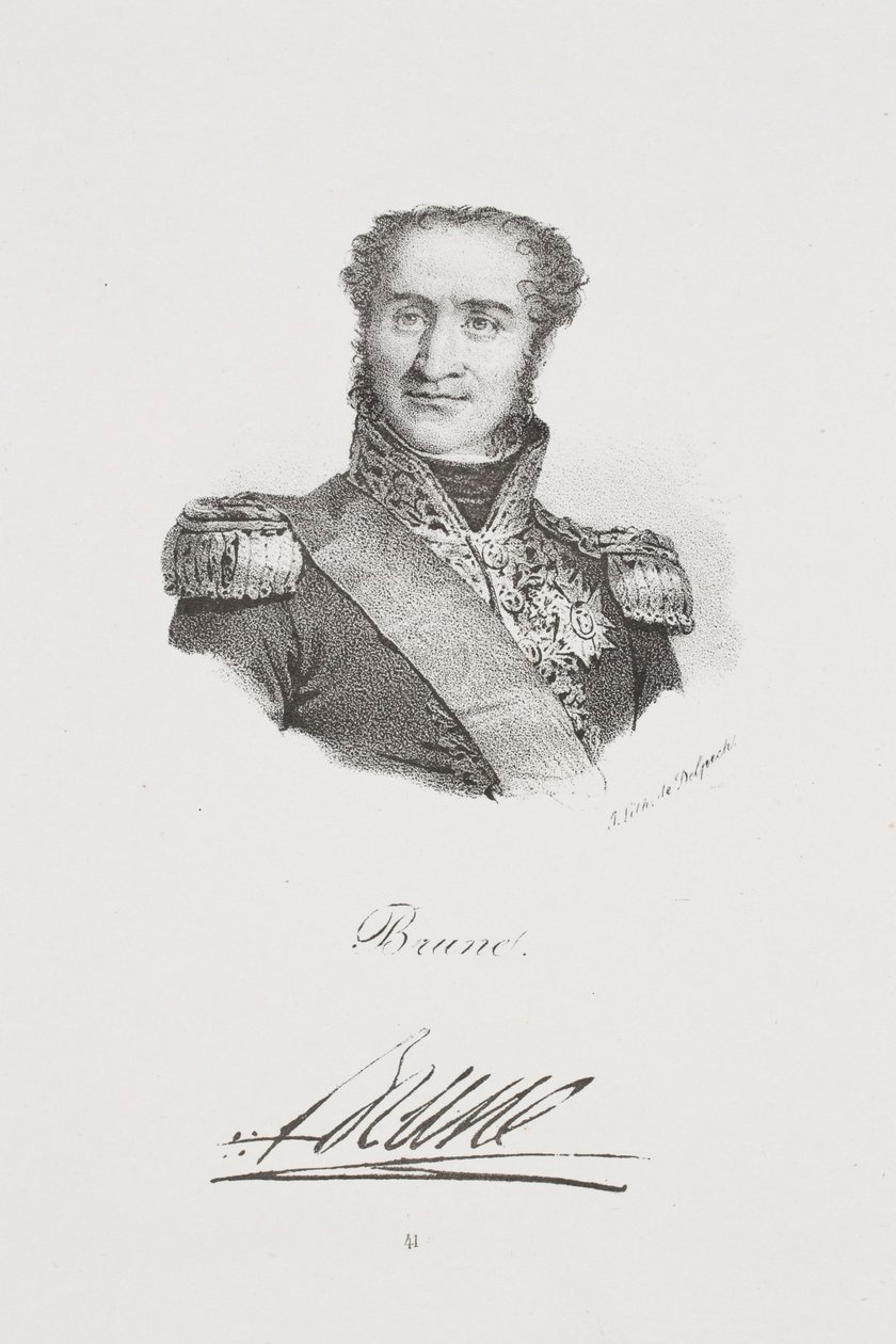 Marsalkka Guillaume Brunen muotokuva tekijältä Francois Seraphin Delpech