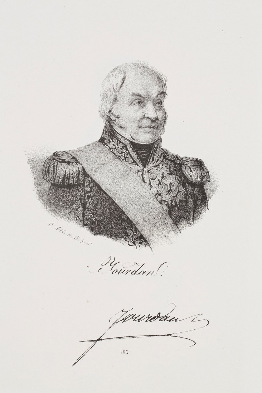 Marsalkka Jean-Baptiste Jourdanin muotokuva tekijältä Francois Seraphin Delpech