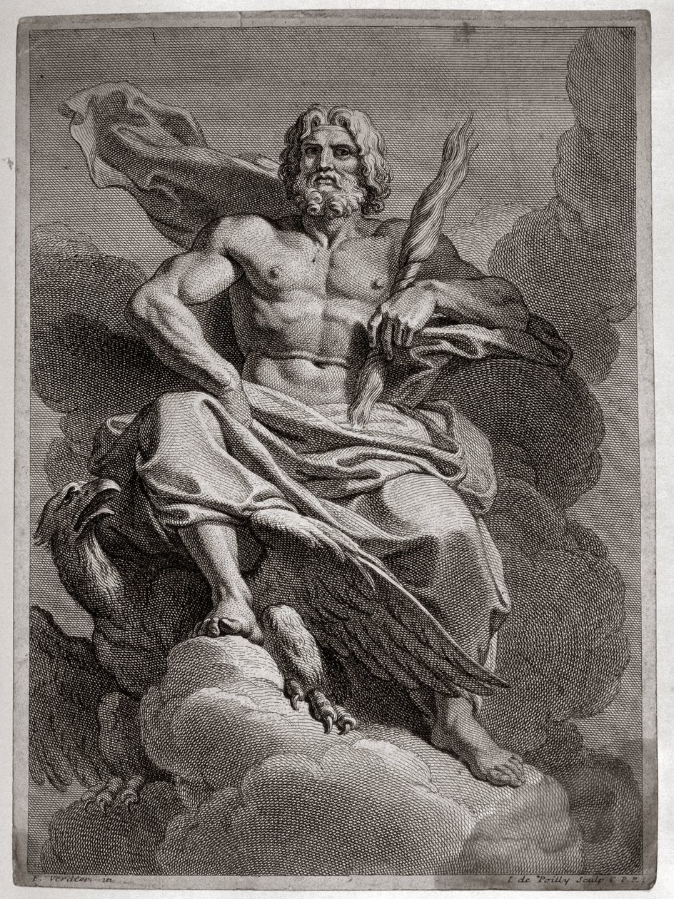 Jupiter (Zeus), kirjoittanut Francois Verdier (1651-1730) tekijältä Francois Verdier