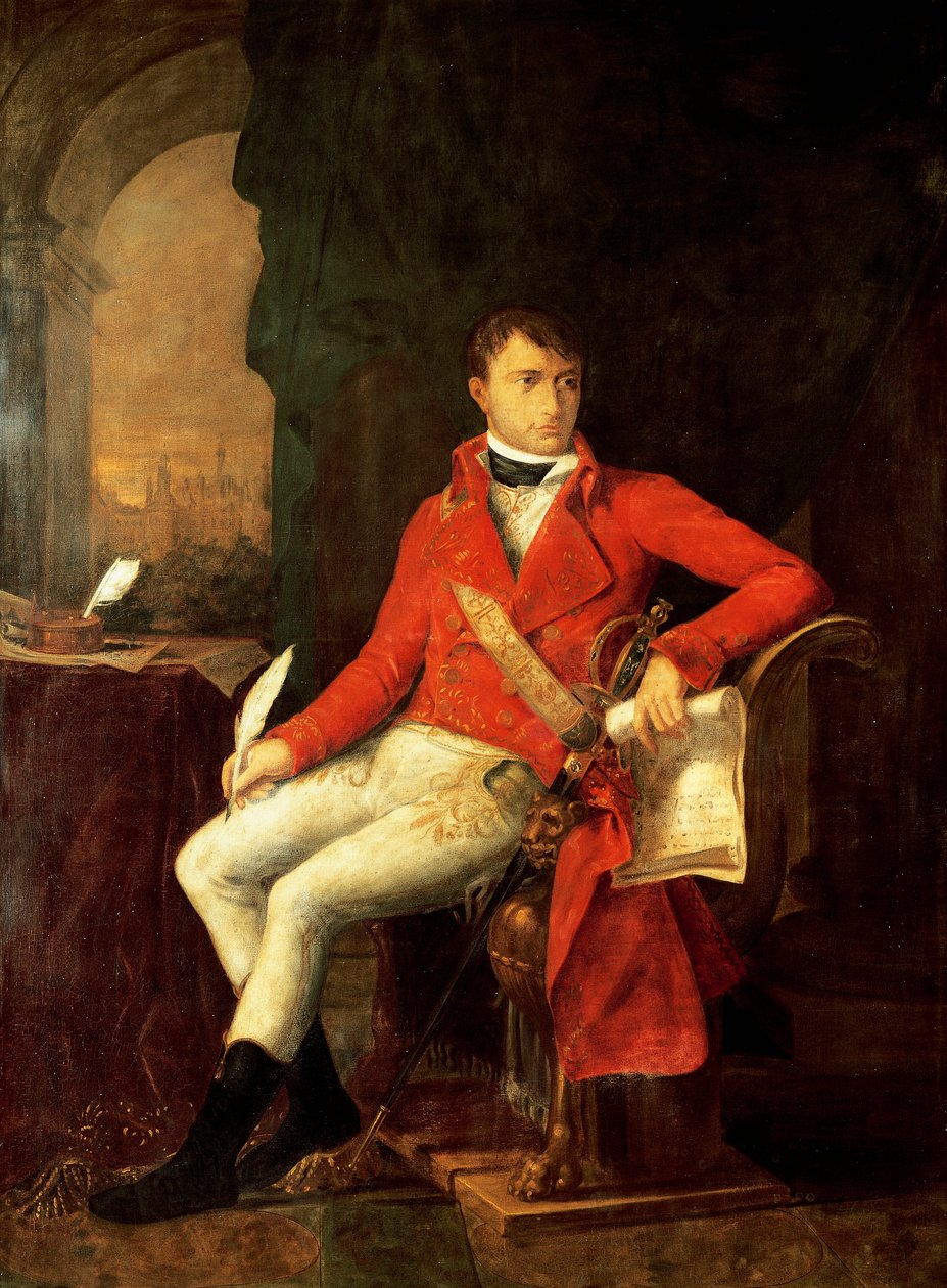 Napoleon I Bonaparten muotokuva ensimmäisen konsulin univormussa tekijältä Francois Xavier (attr. to) Fabre