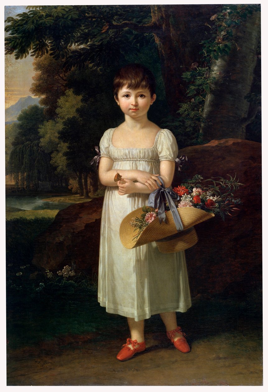Muotokuva Amelia Oginskista, 1700-luvun loppu tai 1800-luvun alku tekijältä Francois Xavier Fabre
