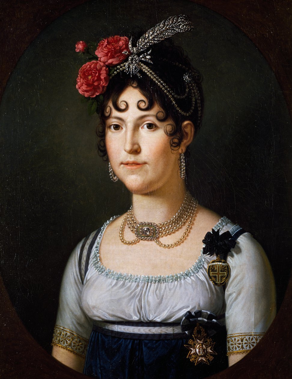Espanjan herttuattaren Maria Louisan muotokuva tekijältä Francois-Xavier Fabre
