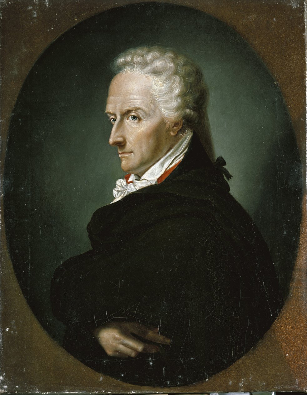 Italialaisen kirjailijan Vittorio Alfierin muotokuva, yksityiskohta. 1800-luvun alku (maalaus) tekijältä Francois Xavier Fabre