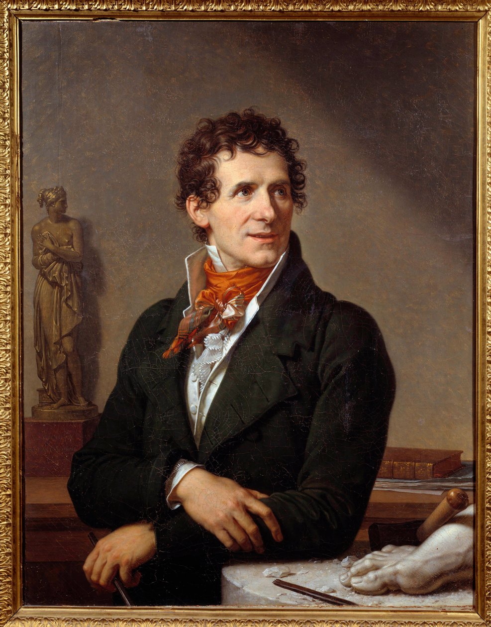 Kuvanveistäjä Antonio Canovan (1757-1822) muotokuva Xavier Fabren (1766-1837) maalaus 1812 Dim. 0,91x0,7 m Montpellier, Fabre-museo - Italialaisen kuvanveistäjä Antonio Canovan (1757-1822) muotokuva. Francois Xavier Fabren (1766-1837) maalaus tekijältä Francois Xavier Fabre