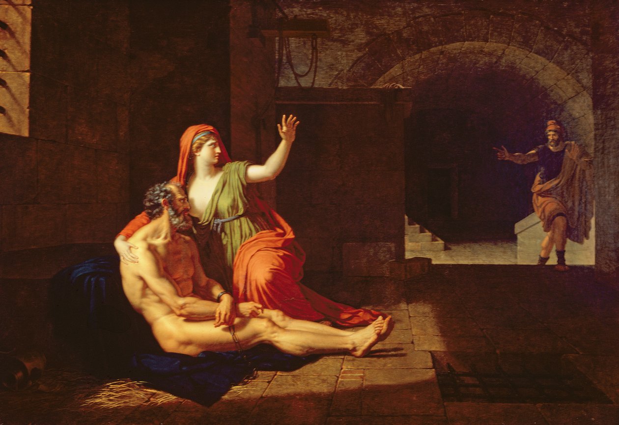 Roman Charity (Cimon ja Pero) 1800 tekijältä Francois Xavier Fabre