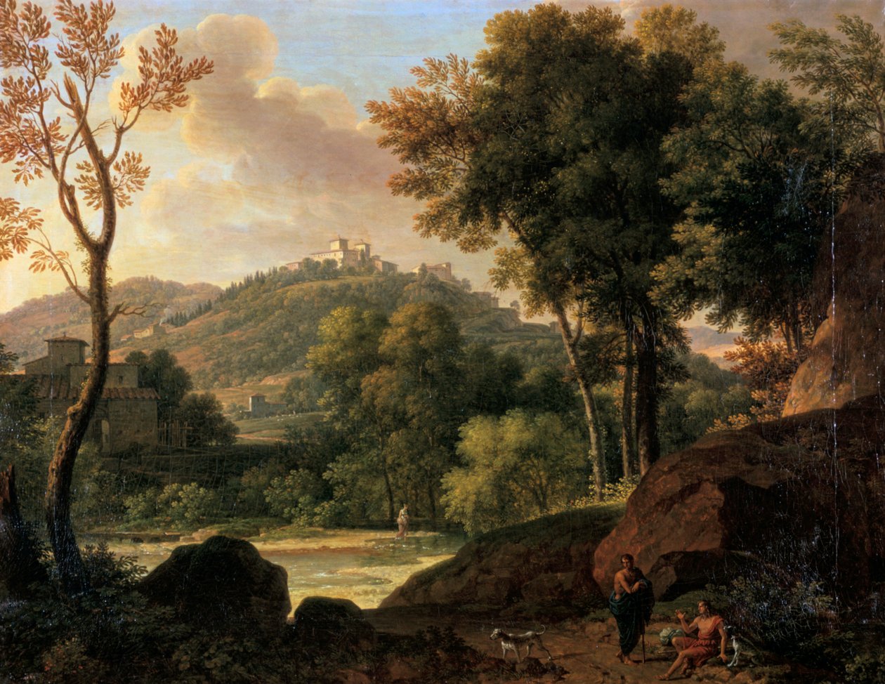 Firenzen ympärillä oleva maaseutu, Italia, 1700-luvun loppu 1800-luvun alussa tekijältä Francois Xavier Fabre