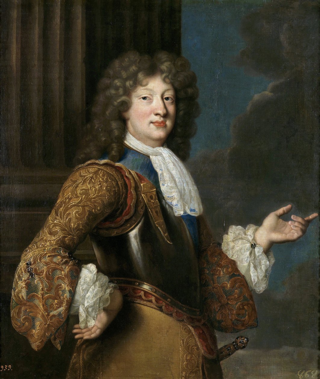 Louisin muotokuva, Ranskan Grand Dauphin - Troy, Francois, de (1645-1730) - Öljy kankaalle - 105x87 - Museo del Prado, Madrid tekijältä Francois de Troy