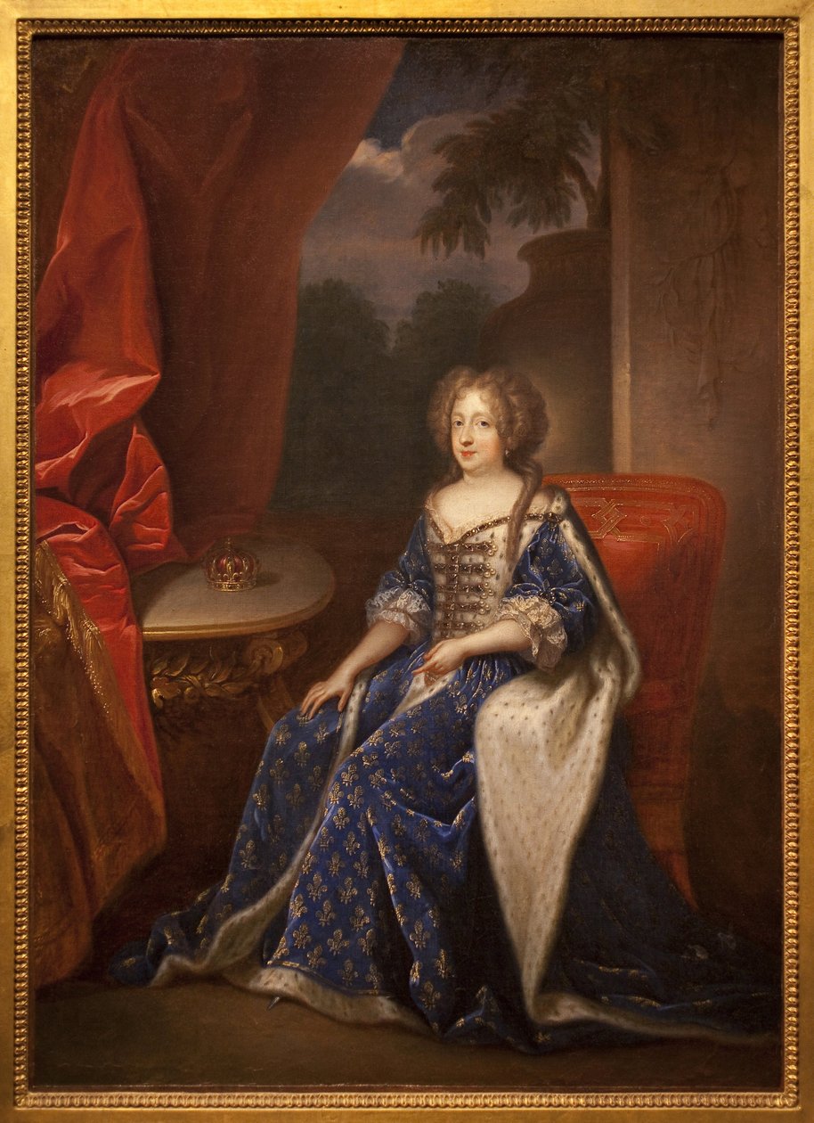Itävallan Marie Theresen (Marie-Theresen), Ranskan kuningattaren (1638-1683) muotokuva. François de Troyn (1645-1730) maalaus, öljy kankaalle, 1600-luvun toinen puoli. Angersin taidemuseo. tekijältä Francois de Troy