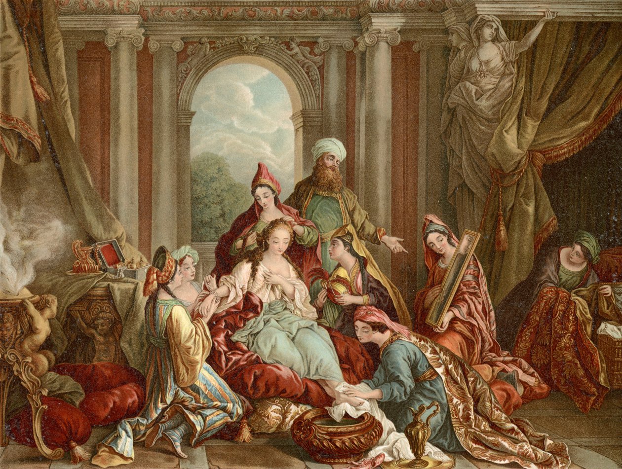 Ester koristellaan kuningasta varten tekijältä Francois de after Troy