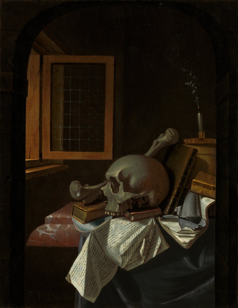 Vanity Still Life, c. 1650 tekijältä Francois van Daellen