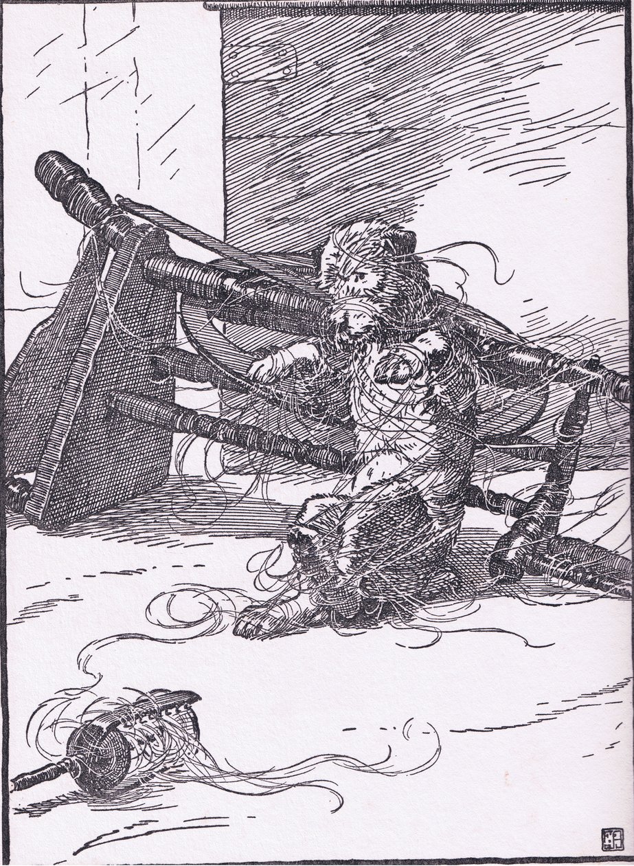 Hän meni sempsteriin ostamaan hänelle liinavaatteita, kun hän palasi, koira pyöri, 1930-luku tekijältä Frank Adams