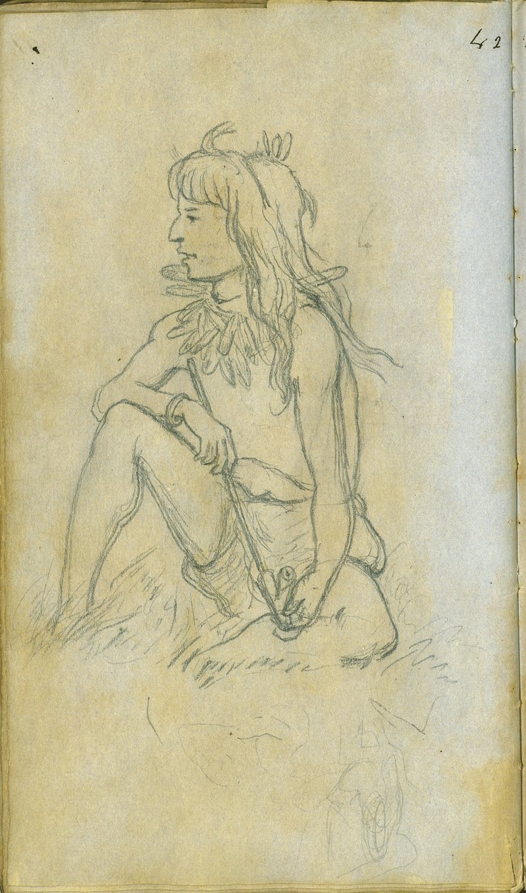 Piirustus, 1851 tekijältä Frank Blackwell Mayer