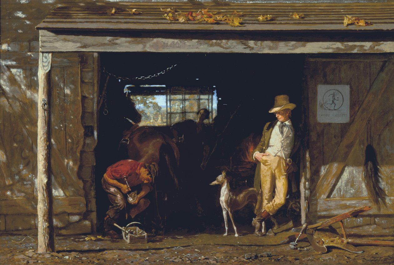 Vapaa-aika ja työ, 1858 tekijältä Frank Blackwell Mayer