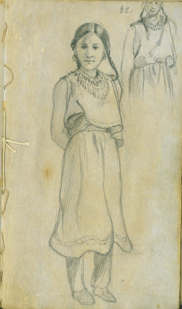 Native American Woman, 1851 tekijältä Frank Blackwell Mayer