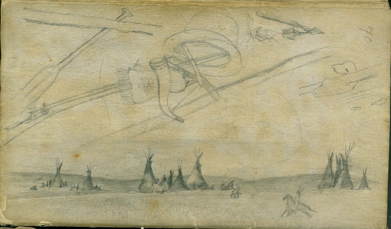 Luonnokset, 1851 tekijältä Frank Blackwell Mayer