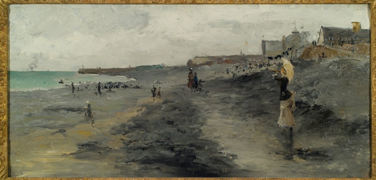 Dieppen ranta, 1881 tekijältä Frank Myers Boggs